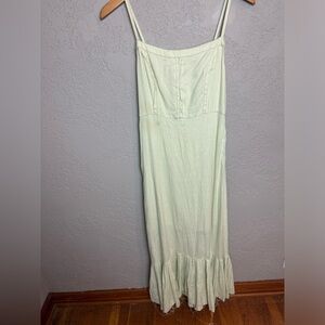 Urban Outfitters Muted Green Midi Dress